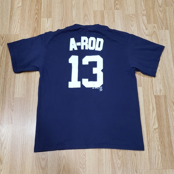 Vintage #13 ALEX RODRIGUEZ New York Yankees MLB Majestic Jersey L